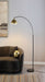 Gloria 74 - inch Arched Dome Shade Metal Floor Lamp Black - Walo Furniture