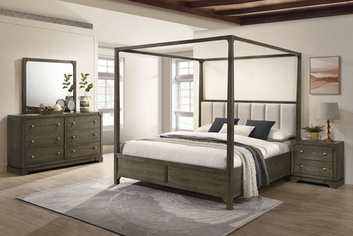 Gran Park 4 - piece California King Bedroom Set Dark Cocoa - Walo Furniture