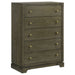 Gran Park 5 - drawer Bedroom Chest of Drawers Dark Cocoa - Walo Furniture