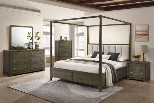 Gran Park 5 - piece California King Bedroom Set Dark Cocoa - Walo Furniture