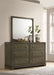 Gran Park 6 - drawer Dresser and Mirror Dark Cocoa - Walo Furniture