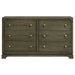 Gran Park 6 - drawer Dresser Cabinet Dark Cocoa - Walo Furniture