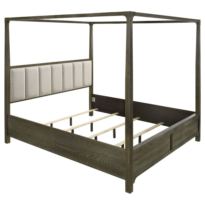 Gran Park California King Four Poster Canopy Bed Dark Cocoa - Walo Furniture