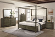 Gran Park Eastern King Canopy Bed Dark Cocoa - Walo Furniture