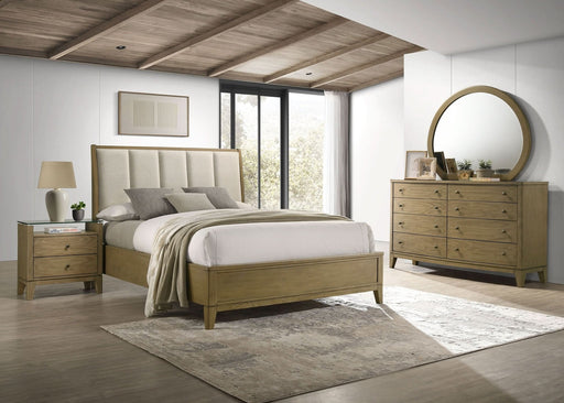 Granada 4 - piece California King Bedroom Set Natural Pine - Walo Furniture