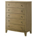 Granada 5 - drawer Bedroom Chest of Drawers Natural Pine - Walo Furniture