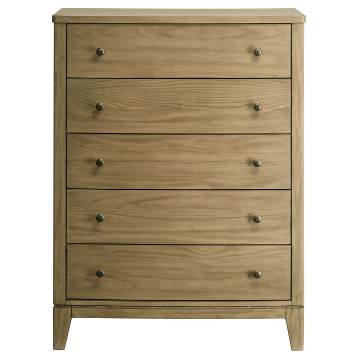 Granada 5 - drawer Bedroom Chest of Drawers Natural Pine - Walo Furniture