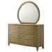 Granada 8 - drawer Dresser and Mirror Natural Pine - Walo Furniture