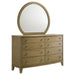 Granada 8 - drawer Dresser and Mirror Natural Pine - Walo Furniture