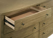 Granada 8 - drawer Dresser Cabinet Natural Pine - Walo Furniture