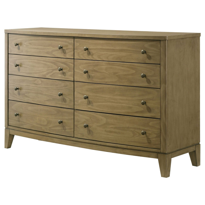 Granada 8 - drawer Dresser Cabinet Natural Pine - Walo Furniture