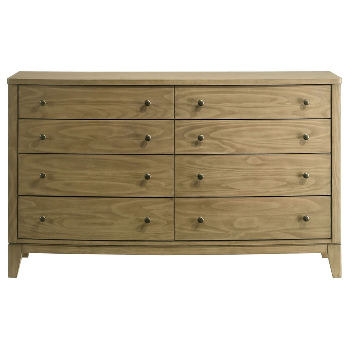 Granada 8 - drawer Dresser Cabinet Natural Pine - Walo Furniture