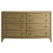 Granada 8 - drawer Dresser Cabinet Natural Pine - Walo Furniture