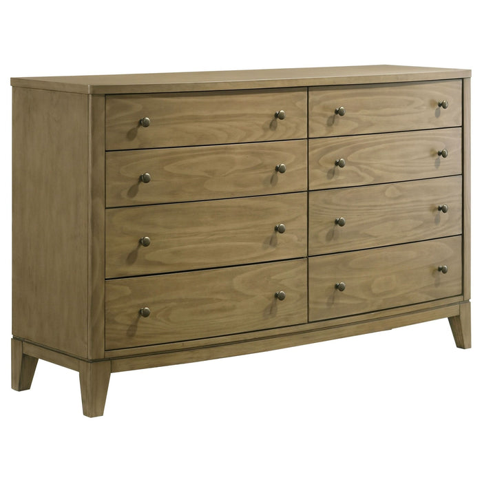 Granada 8 - drawer Dresser Cabinet Natural Pine - Walo Furniture