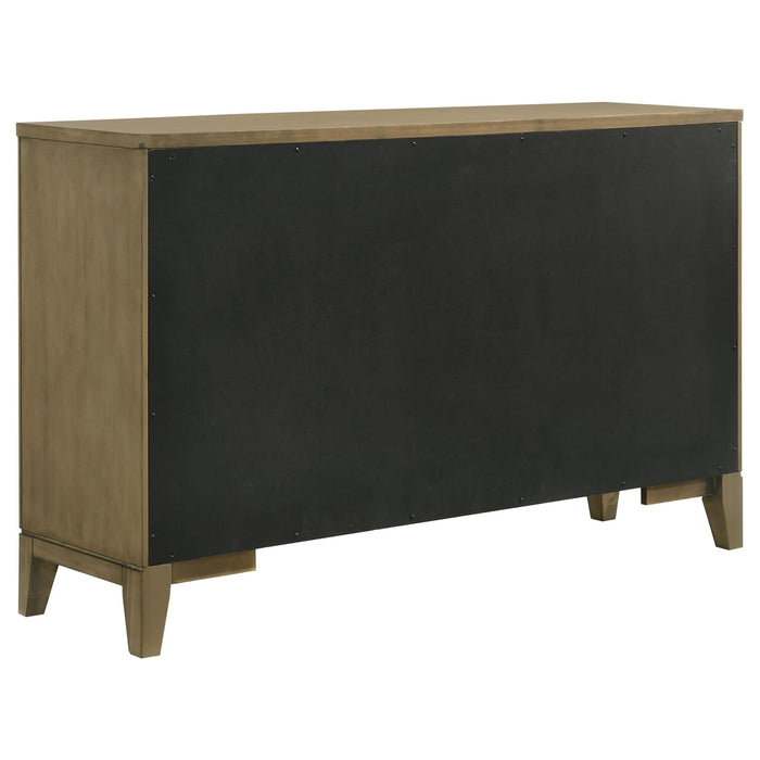 Granada 8 - drawer Dresser Cabinet Natural Pine - Walo Furniture