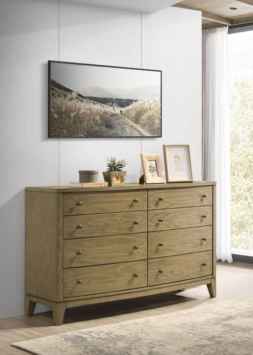 Granada 8 - drawer Dresser Cabinet Natural Pine - Walo Furniture