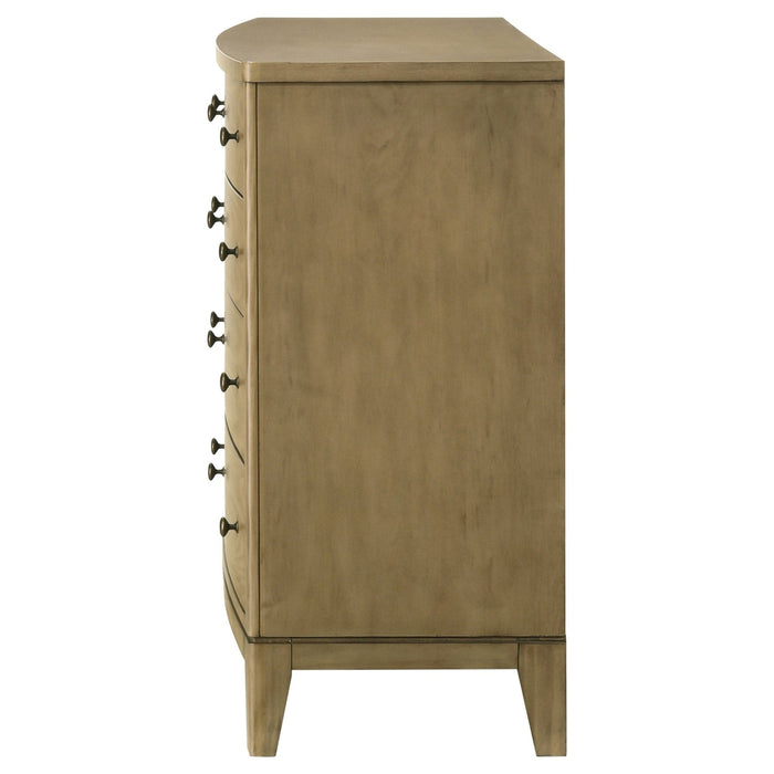 Granada 8 - drawer Dresser Cabinet Natural Pine - Walo Furniture