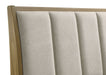 Granada Upholstered Eastern King Panel Bed Natural Pine - Walo Furniture