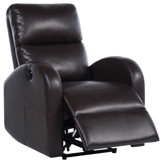 Grant Upholstered Power Recliner Chair Brown - Walo Furniture