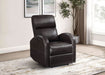 Grant Upholstered Power Recliner Chair Brown - Walo Furniture