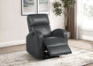 Grant Upholstered Power Recliner Chair Grey - Walo Furniture