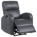 Grant Upholstered Power Recliner Chair Grey - Walo Furniture