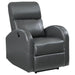 Grant Upholstered Power Recliner Chair Grey - Walo Furniture