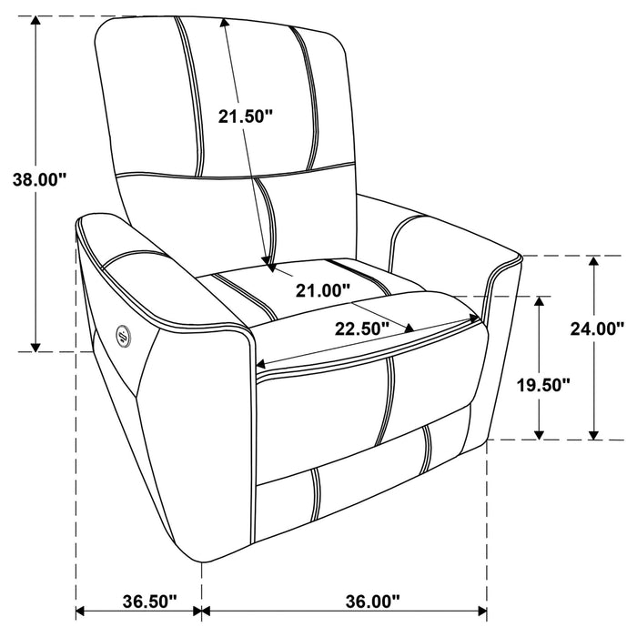 Greenfield 3 - piece Power Reclining Sofa Set Dove Grey - Walo Furniture