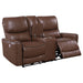 Greenfield 3 - piece Power Reclining Sofa Set Saddle Brown - Walo Furniture