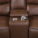 Greenfield 3 - piece Power Reclining Sofa Set Saddle Brown - Walo Furniture