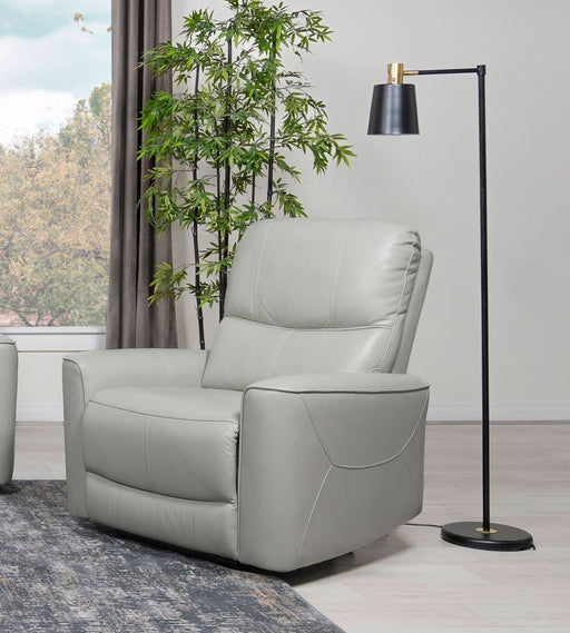 Greenfield Upholstered Power Recliner Chair Dove Grey - Walo Furniture