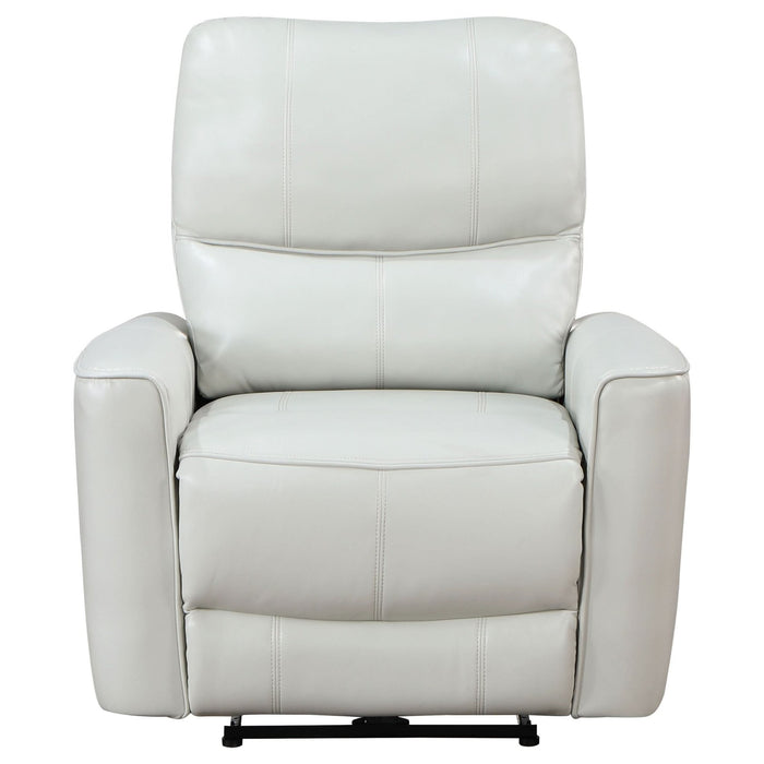 Greenfield Upholstered Power Recliner Chair Dove Grey - Walo Furniture