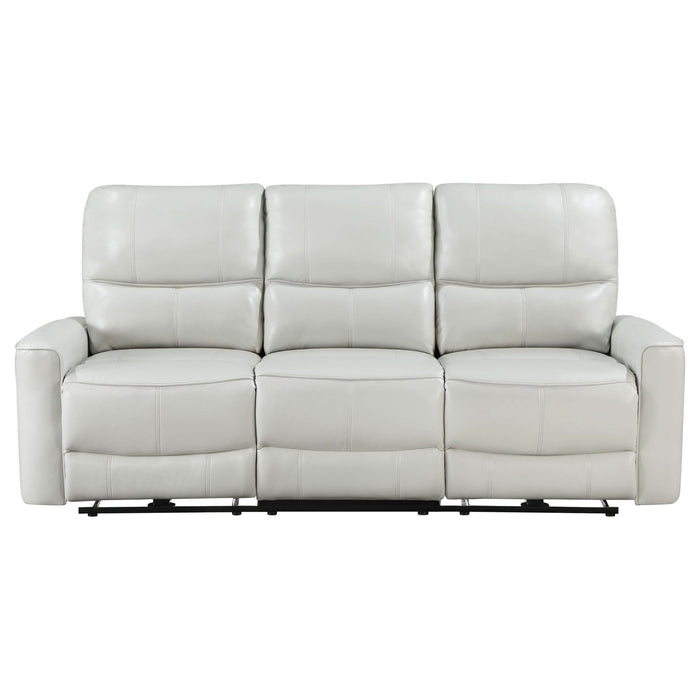 Greenfield Upholstered Power Reclining Sofa Dove Grey - Walo Furniture