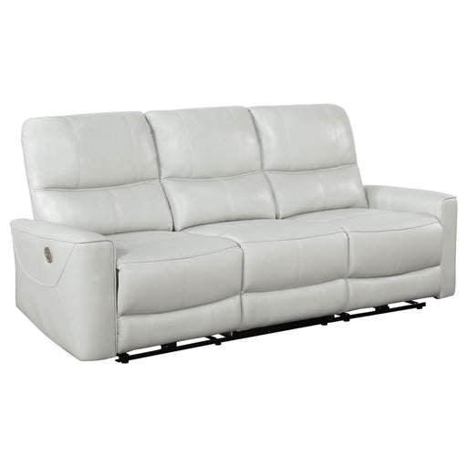 Greenfield Upholstered Power Reclining Sofa Dove Grey - Walo Furniture