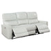 Greenfield Upholstered Power Reclining Sofa Dove Grey - Walo Furniture