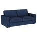 Gretchen Upholstered Convertible Sleeper Sofa Bed Navy Blue - Walo Furniture