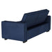 Gretchen Upholstered Convertible Sleeper Sofa Bed Navy Blue - Walo Furniture