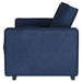 Gretchen Upholstered Convertible Sleeper Sofa Bed Navy Blue - Walo Furniture