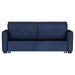 Gretchen Upholstered Convertible Sleeper Sofa Bed Navy Blue - Walo Furniture