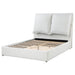 Gwendoline Upholstered Eastern King Panel Bed White - Walo Furniture