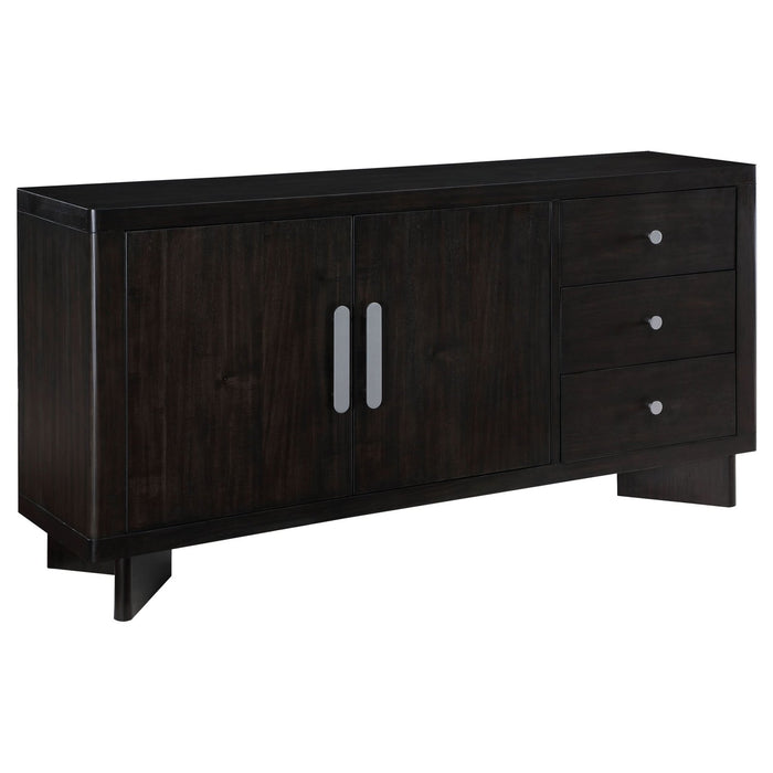 Hathaway 3 - drawer Sideboard Buffet Cabinet Acacia Brown - Walo Furniture