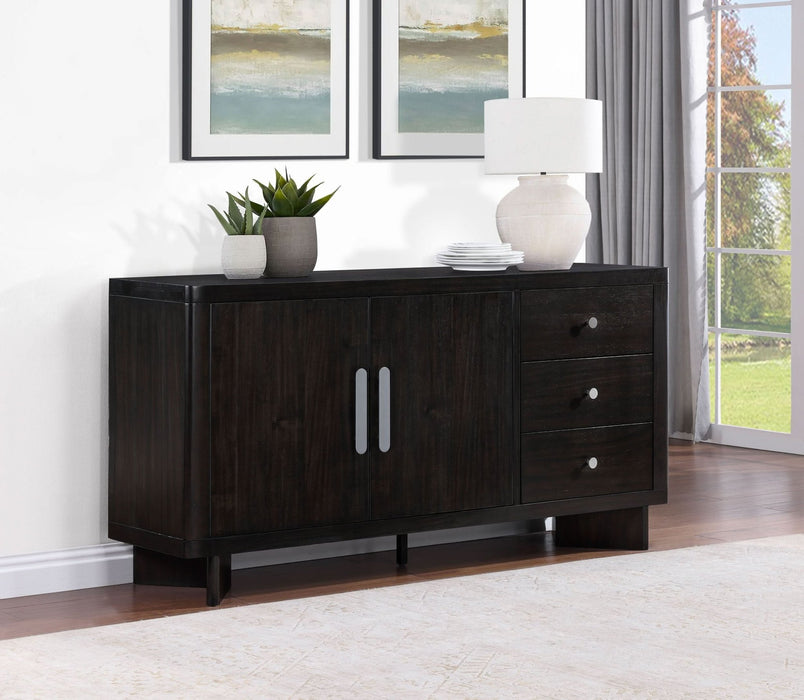 Hathaway 3 - drawer Sideboard Buffet Cabinet Acacia Brown - Walo Furniture