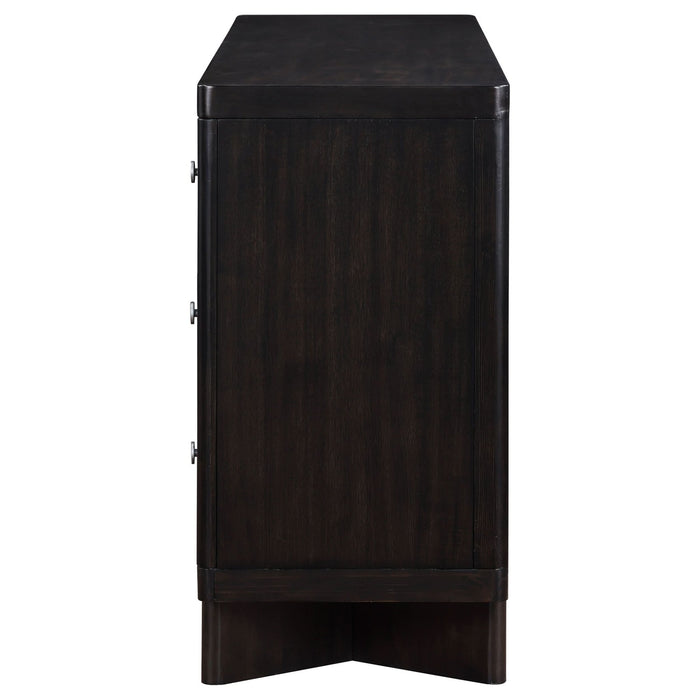 Hathaway 3 - drawer Sideboard Buffet Cabinet Acacia Brown - Walo Furniture