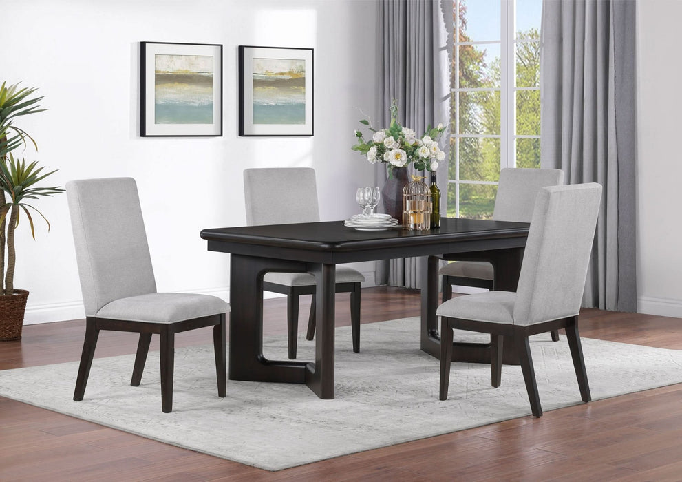 Hathaway 5 - piece Rectangular Dining Table Set Acacia Brown - Walo Furniture