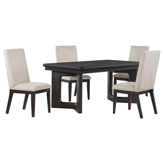 Hathaway 5 - piece Rectangular Dining Table Set Acacia Brown - Walo Furniture