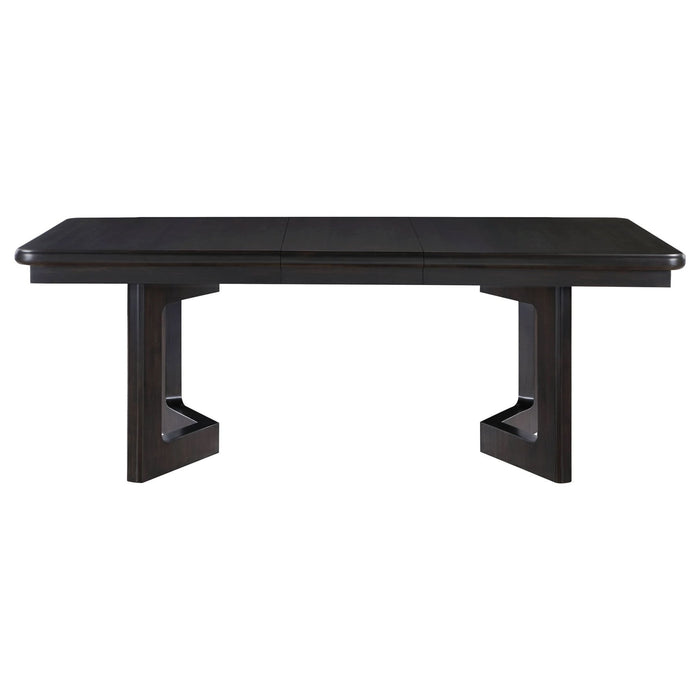 Hathaway 84 - inch Extension Leaf Dining Table Acacia Brown - Walo Furniture