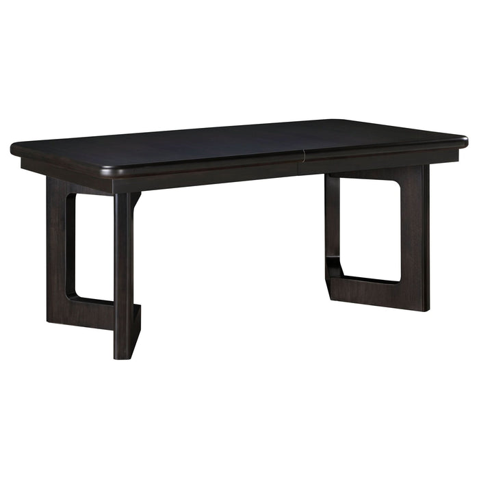 Hathaway 84 - inch Extension Leaf Dining Table Acacia Brown - Walo Furniture