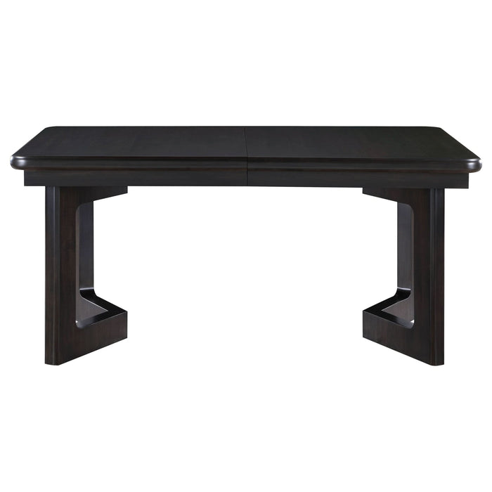 Hathaway 84 - inch Extension Leaf Dining Table Acacia Brown - Walo Furniture