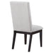 Hathaway Upholstered Dining Side Chair Cream (Set of 2) - Walo Furniture