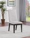 Hathaway Upholstered Dining Side Chair Cream (Set of 2) - Walo Furniture